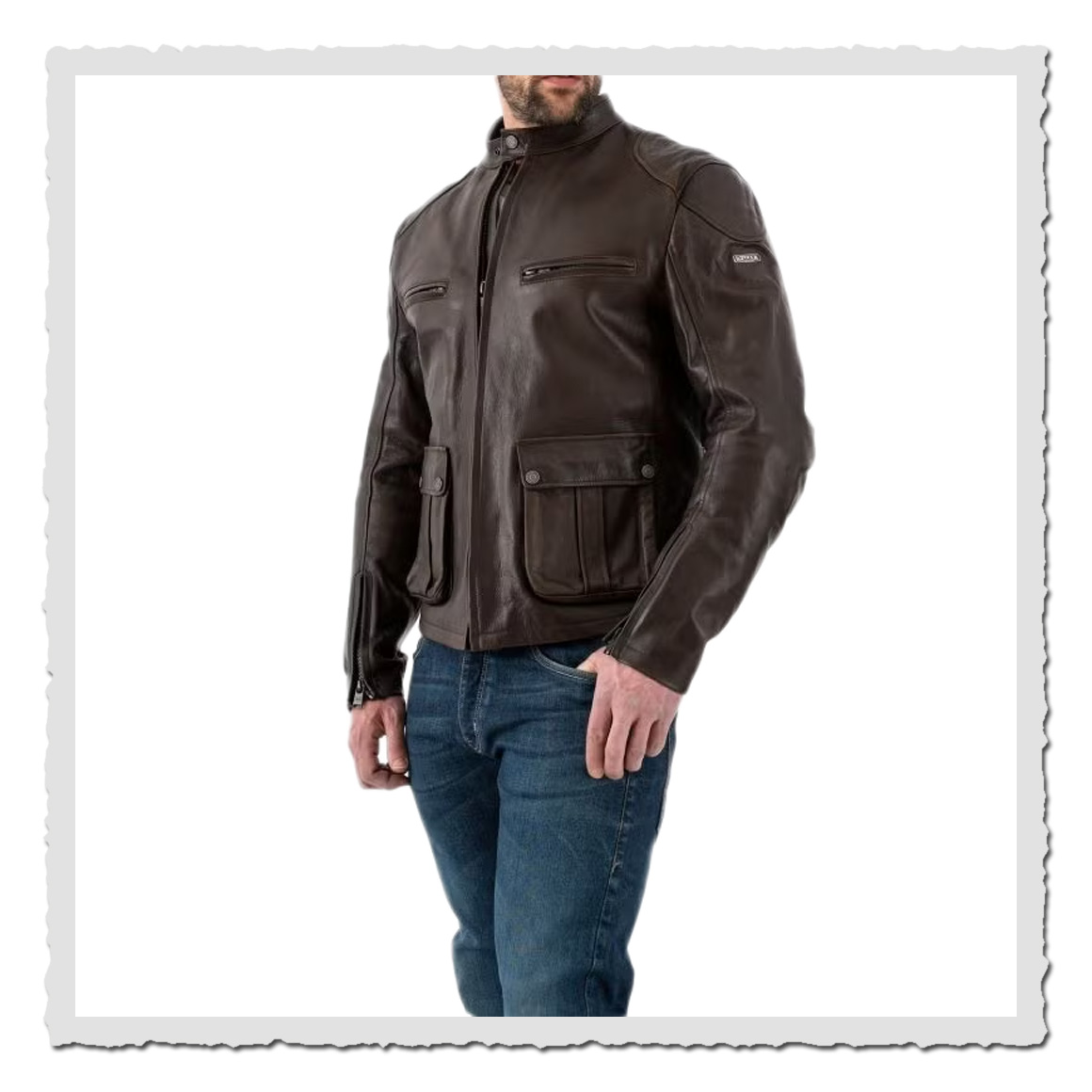 Goodwood Leather Jacket brown